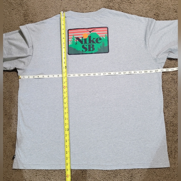 NIKE SB CLIMBING PATCH TEE DARK HEATHER GREY MEN'S XXL LOOSE FIT - Picture 6 of 13